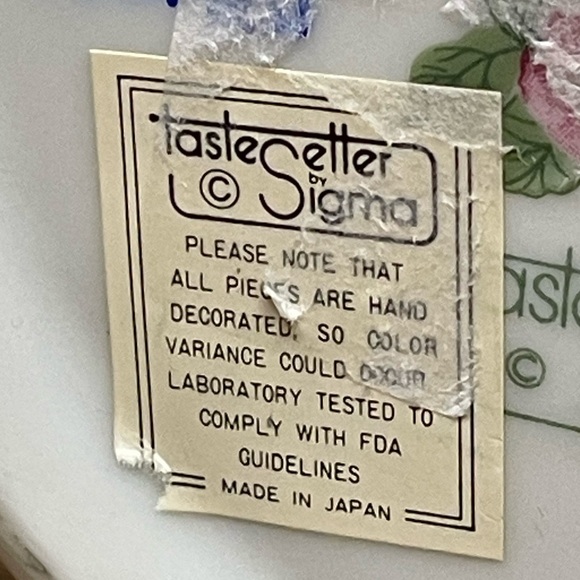 Vintage Taste Setter Sigma PLUMROSE by Gail Levitis Floral Vase Jar 7 1/2" Tall - Picture 11 of 11